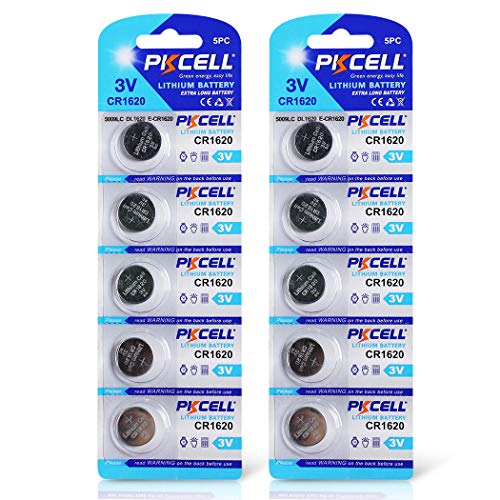 CR1620 DL1620 3V Lithium Batteries for Samsung 3D Glasses,10 Packs
