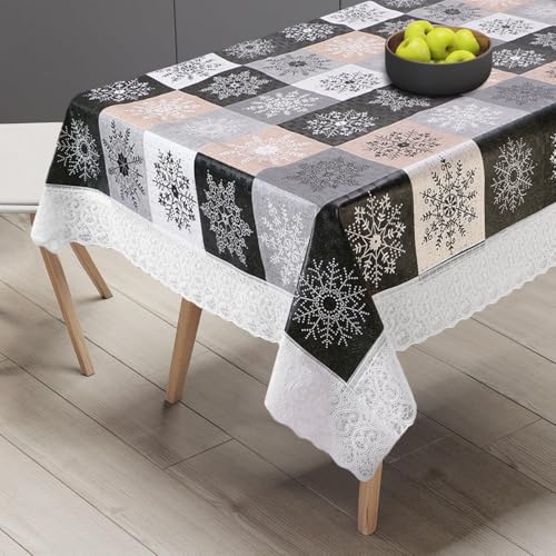 Image of Dakshya Industries PVC Waterproof Center Table Cover 40 x 60 Inch | Rectangle Coffee Table Cover | Spill Proof Oil Resistant Dustproof Heat Resistant Wipe Clean
