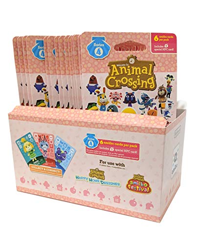 Animal Crossing Amiibo Cards Series 4 – Full box (18 Packs) (6 Cards Per Pack/108 Cards) …