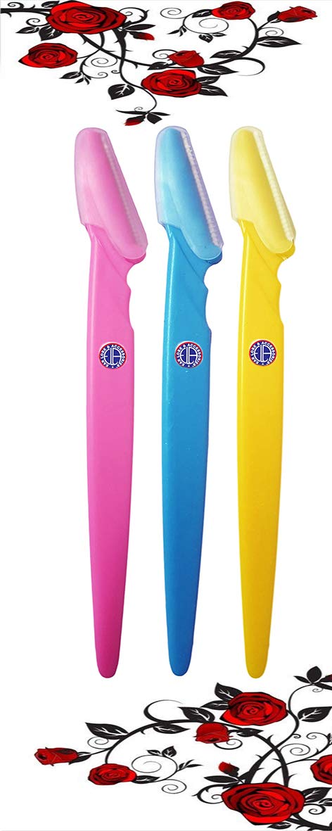 Stainless Steel Eye Brow Razor for Women, 14.5cm (Multicolour) - Pack of 3 (B07KQ4B5MQ) Amazon Price History, Amazon Price Tracker