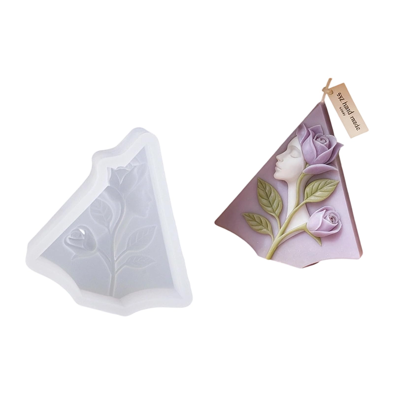 Zxfdsfdbnm Multipurpose Silicone Craft for Soap Chocolate Featuring Human Face Flower Designs Easy Demolding Craft