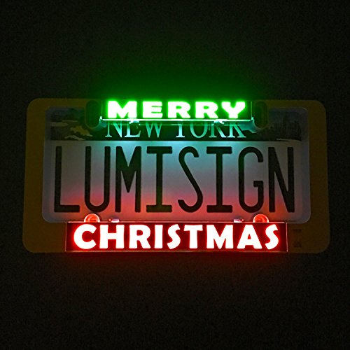 How to Decorate Your Car for Christmas Without Spending Much christmas license plate frame