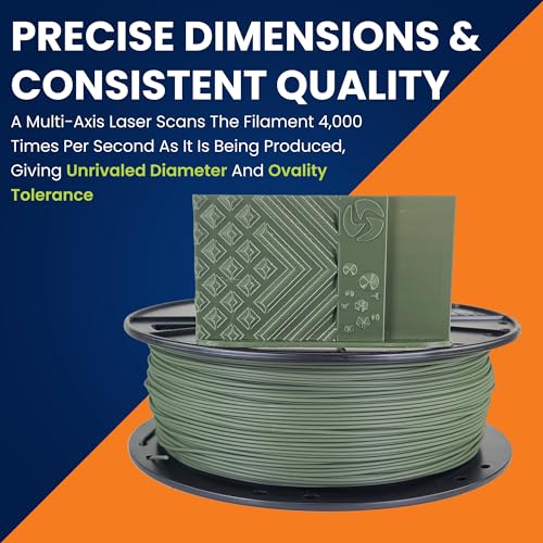Image of 3D-Fuel Tough Pro PLA+ Filament for 3D Printing, Made in The, Olive Green