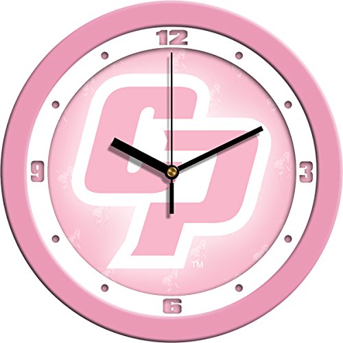SunTime NCAA California Polytechnic State University Wall Clock - Pink