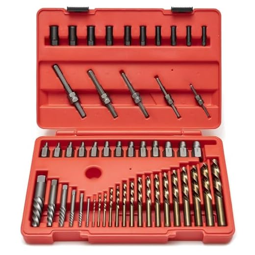 NEIKO 04202A Master Screw Extractor | 55 Pieces Broken Bolt Remover | Multi Spline, Extractor Pins, Spiral and Nut Extractors | 5/64” to 1/2" | Stripped Screws, Studs, Fittings and Lugs Extraction