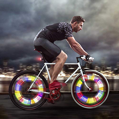 Enmoo Bike Spoke Reflector 6 Sets/72Pcs Bicycle Wheel Spoke Reflector Reflective Mount Clip Tube Warning Strip Waterproof Bicycle Spoke Reflectors #TOP6