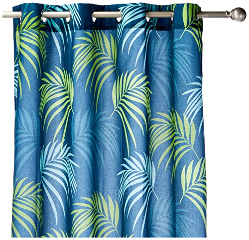 Douceur d'intérieur 1 tenda con occhielli, blu