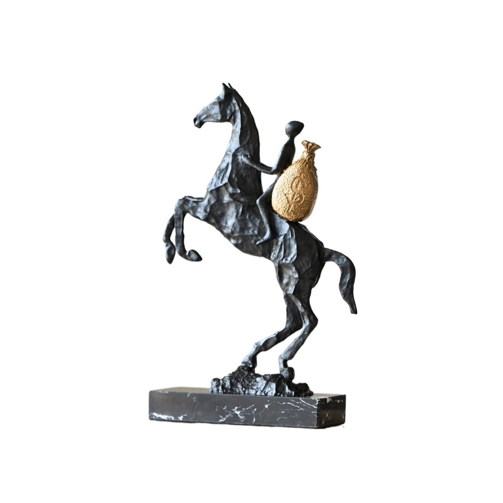 Zhaoj24-05 Art Sculptures Minimalist and Luxurious Horse Figurine Wine Cabinet Office Desktop Decoration Opening Gift