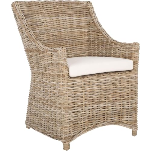 Sillón de Madera Maciza con Brazos Esculpidos miniatura 1