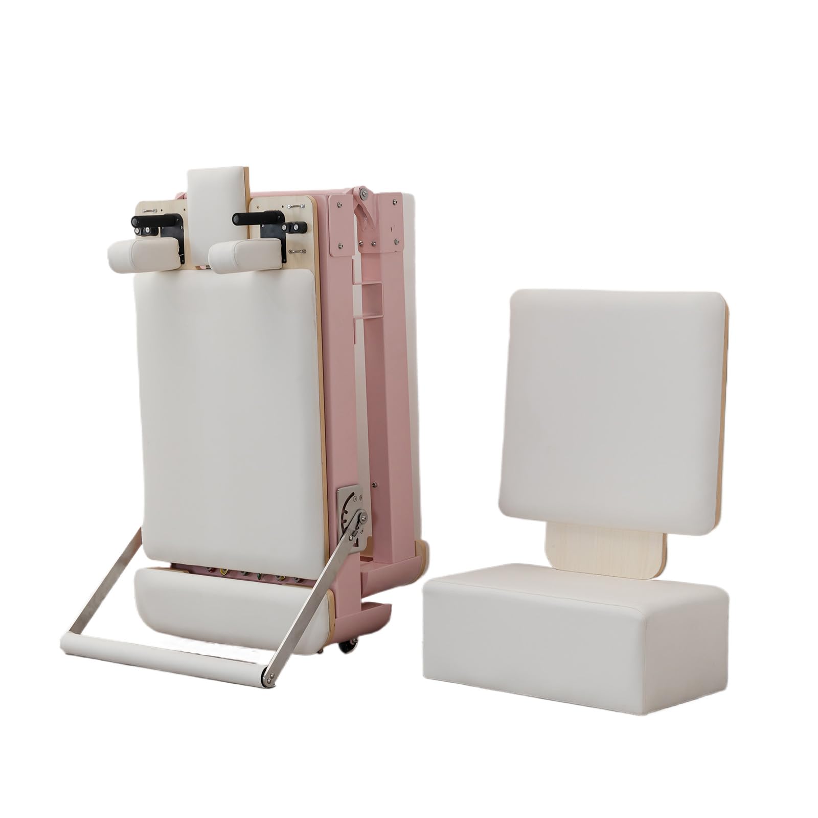 SwAcch Foldable Pilates Reformer Machine, Pilates Equipment, Aluminum Pilates Reformer Machine for Home and Studio, Exercise Strength Training Foldable Reformer Equipment