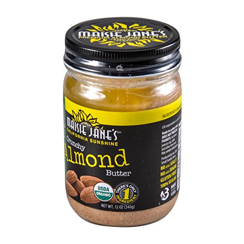 MAISIE JANES Organic Almond Butter Crunchy, 12 OZ