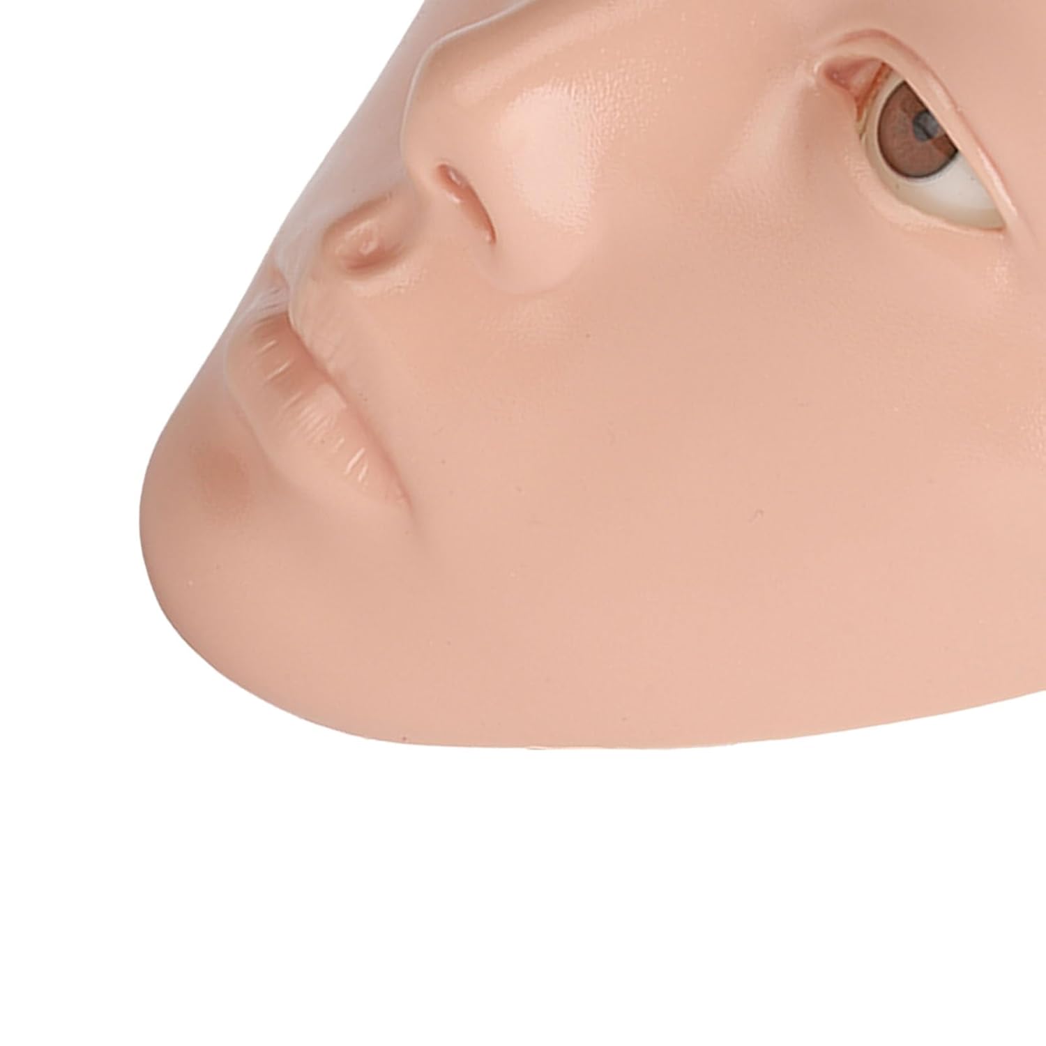 5D Makeup Practice Face Board with Stand, Reusable Silicone Full Face Makeup Mannequin Face to Practice Eyelash Eye Shadow for Beginners and Professionals, Girl's Gift (Pink Skin) - Image 7