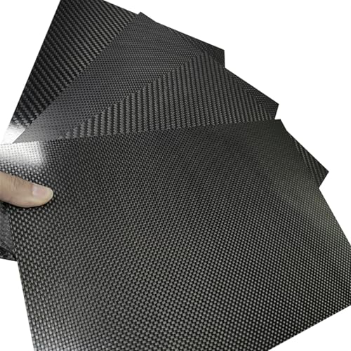 1pcs 400x500mm Thickness 0.2 0.4 0.5 0.6 0.8 1.0 1.2mm Full 3K Carbon Fiber Board Sheet Panel for RC Model 3k Carbon Fiber(1.0mm Twill Matte)
