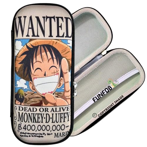 Image of FUNFOB One Piece Monkey D Luffy Pencil Box for School College for Pen Pencil Or Other Stationery Products Pouch | Luffy Wanted