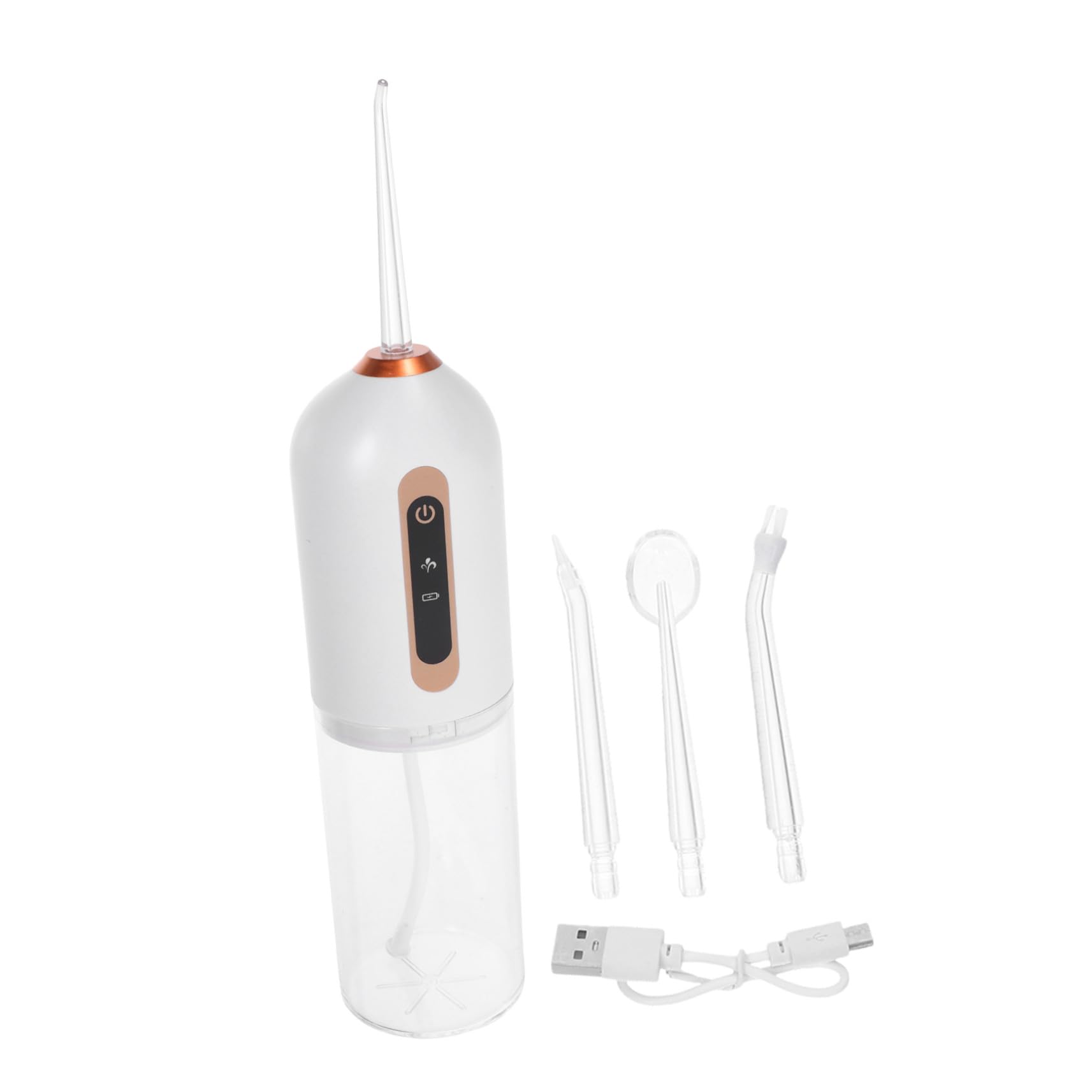 Irrigador Dental Portátil Eléctrico Recargable USB Water Flosser para Dientes con Tanque Ajustables Resistente al Agua para Cuidado Bucal Diario y Viaje