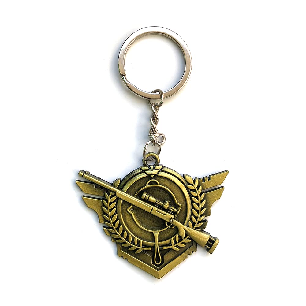 JINZHOUFZ PUBG Medal key chain pendant eat chicken peripheral products