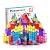 PicassoTiles 100 Piece Set 100pcs Magnet Building Tiles Clear Magnetic 3D Building Blocks Construction Playboards, Creativity beyond Imagination, Inspirational, Recreational, Educational Conventional