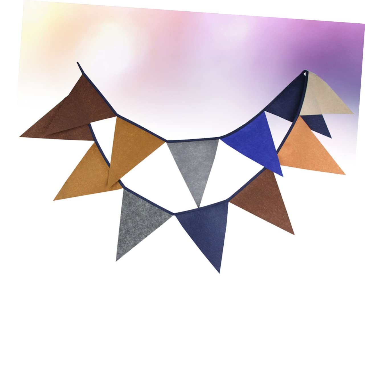 MERRYHAPY Triangle Banners Wedding Decorations Non-woven Wedding Banner for Celebration