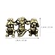 TOYANDONA 3pcs Copper Monkey Statues, Ornaments, Office Desktop Fish Tank Decor, don't Listen Gesture Ornaments, Fashionable Retro Home Diy Art Accessories