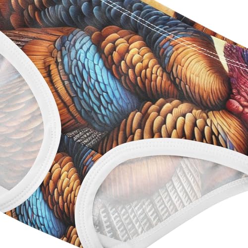 Durable Toddler Underwear Custom 2t Cotton Cute Panties Girl Thankful Thanksgiving Turkey Kids Undies Briefs4