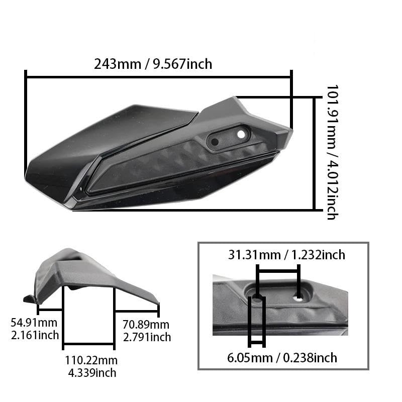 Moto protège-main gauche/droite noir garde bouclier Ultra Bee - 3