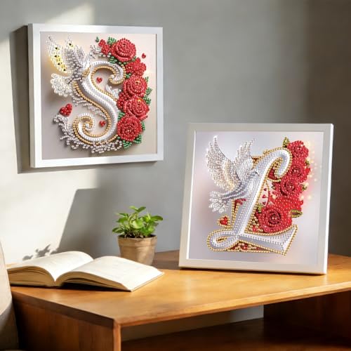 Image of 3 Pack 6x6 Display Frames for Diamond Painting, Square Tabletop Stand Picture Frames for Diamond Art Projects and Completed DIY Artwork