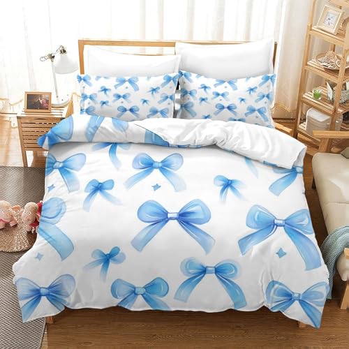 Parure lit babouin bleu microfibre résistante effet ultra doux