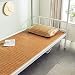 Bambusbettmatte Sommerschlafmatte Bambus Cool But Not Ice Faltbar, Einzelbett Studentenwohnheim Bambusmatte (Größe: Dreiteiliges Bett, 1,35 m (4,5 ft))
