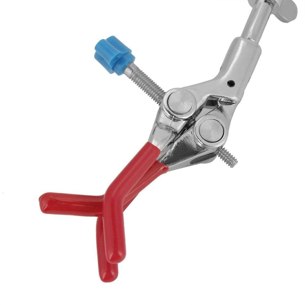 TOPINCN Pince de Laboratoire Pinceau Réglable Pivotant Rallonge Flacon Pince de Laboratoire Tube à Essai Condensateur Support de Laboratoire