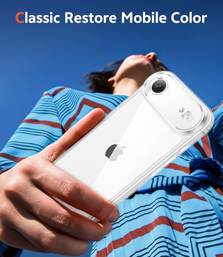 Image of FNTCASE for iPhone Air Clear Case: Military Grade Drop Protection Anti Yellowing Cell Phone Cover - Rugged Shockproof Protective Bumper Transparent Phonecase