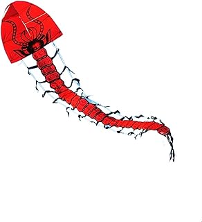 Kites for Kids Adults Centipede Kite Large Adult Kite Children Kite Reel T14 7m Small Centipede 15m Big Centipede Kite Easy Fly Kites Kite Toys (Color : OneColor, Size : 15M+1000M Reel)