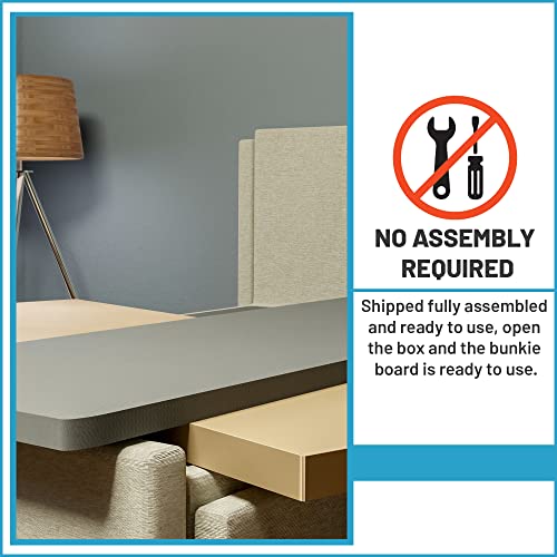 Mayton 1.5-Inch Split Fully Assembled Bunkie Board For Mattress/Bed Support, Queen, Grey #TOP4