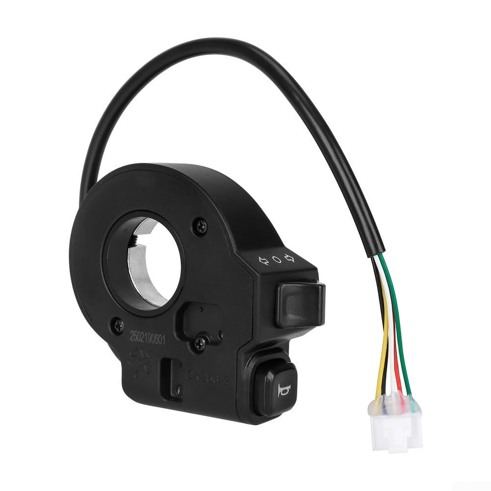 Besttoolifes Señal de giro interruptor para scooter eléctrico Kukirin G3 G4 ABS doble función indicador LED alerta audible 65x59x27 mm