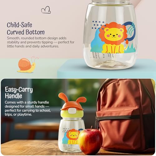 Image of BAYBEE Zippy 540ML Sipper Bottle for Kids | BPA Free Anti-Spill Sippy Bottle | Drinking Training Water Bottle for School Kids with Soft Silicone Straw | Sipper Bottle for Infants & Toddlers (Green)
