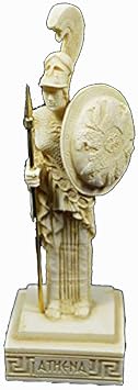 Estia Creations Athena Sculpture إلهة يونانية قديمة للحكمة والاستراتيجية تمثال قديم