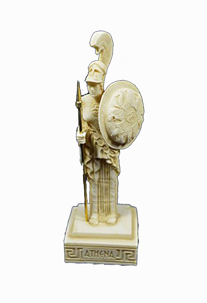 Estia CreationsAthena Sculpture Ancient Greek Goddess of Wisdom and Strategy Aged Statue