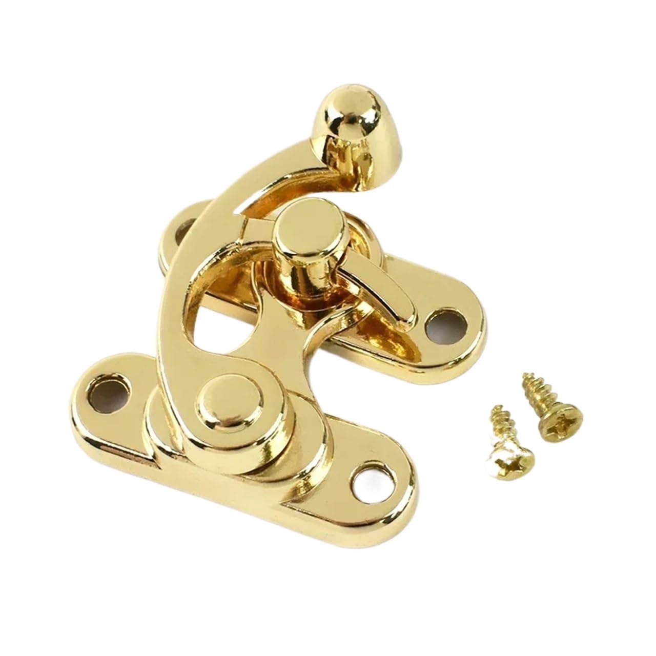 PVUVTNAHW 3-5Pcs 45X37mm Metal Bag Buckles Handbag PadLock Hasp Clasp Luggage Lock Jewelry Box Screws Toggle Latch(LightGold,5Pcs)