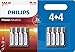 Philips Power Alkaline Battery AAA 8-Blister, 4 +4 Prom