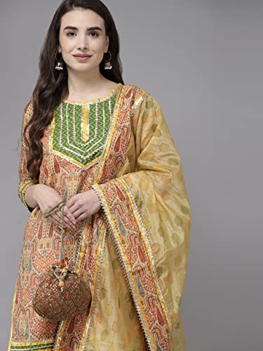 Image of ishin Women's Rayon Burgundy Embellished A-Line Kurta set With Skirt