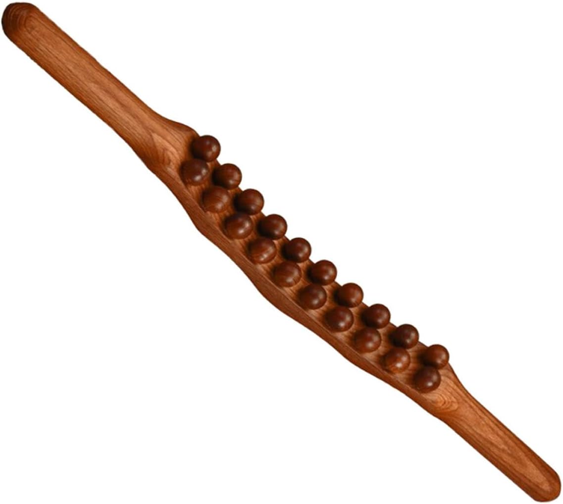 Solid Wood Massage Stick Lightweight Wooden Massager Tool for Deep Tissue Relief for Home Office and Travel Use Great for Friends and Loved Ones