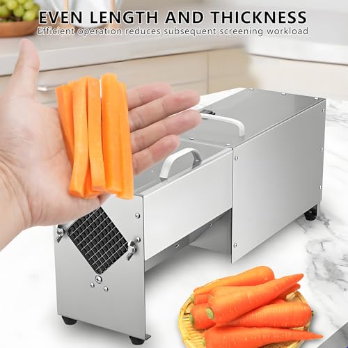 Cortadora eléctrica de papas fritas acero inoxidable 100kg/h miniatura 2