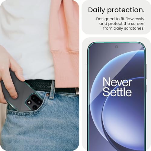 Image of ArmourPro Tempered Glass for OnePlus 15 with Back Clear Membrane Guard, Edge to Edge Screen Protector, Anti-Bubble, Anti-Fingerprint, Oil Resistant, Installation Kit | Black
