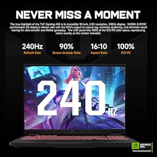 ASUS TUF A18 5070 Gaming Laptop, 18" WQXGA 240Hz Display, AMD Ryzen 7 260 (Beats Intel i7-14700), NVIDIA RTX 5070, 16GB RAM, 1TB SSD, RGB Backlit KB, Bundle with PCO Laptop Cooler