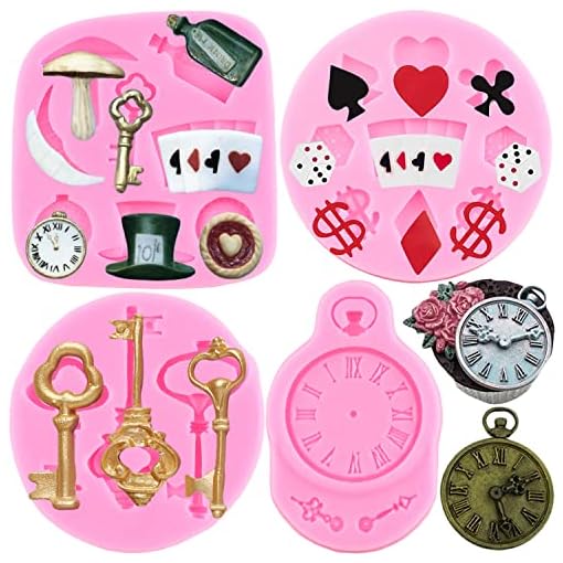 Alice Wonderland silicone molds- set of 4
