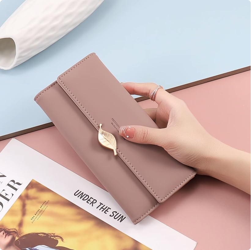 Elegant Women's Wallet – Luxury Kiss-Lock Evening Purse with Sophisticated Charm,Evening party, banquet, wedding, business, travel (Mauve)3