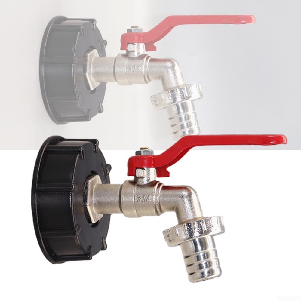Kit Rubinetto Per Acqua Piovana In Ottone Con Adattatori 3/4'' E Nastro Sigillante, Per Serbatoi IBC E Giardino - 5