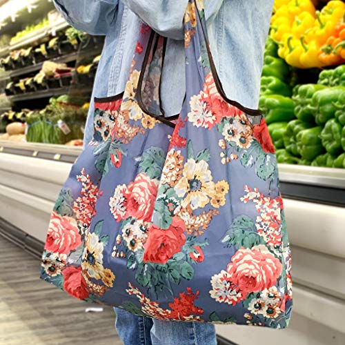Image of allydrew Large Foldable Tote Nylon Reusable Grocery Bag