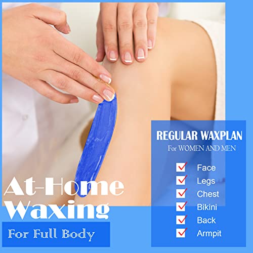 Image of PURPLESKY Waxing Beads for Hair Removal - 2.5LB Coarse Hard Wax with Sea Salt Scent, Sticks for Bikini, Facial, Leg, Back and Chest