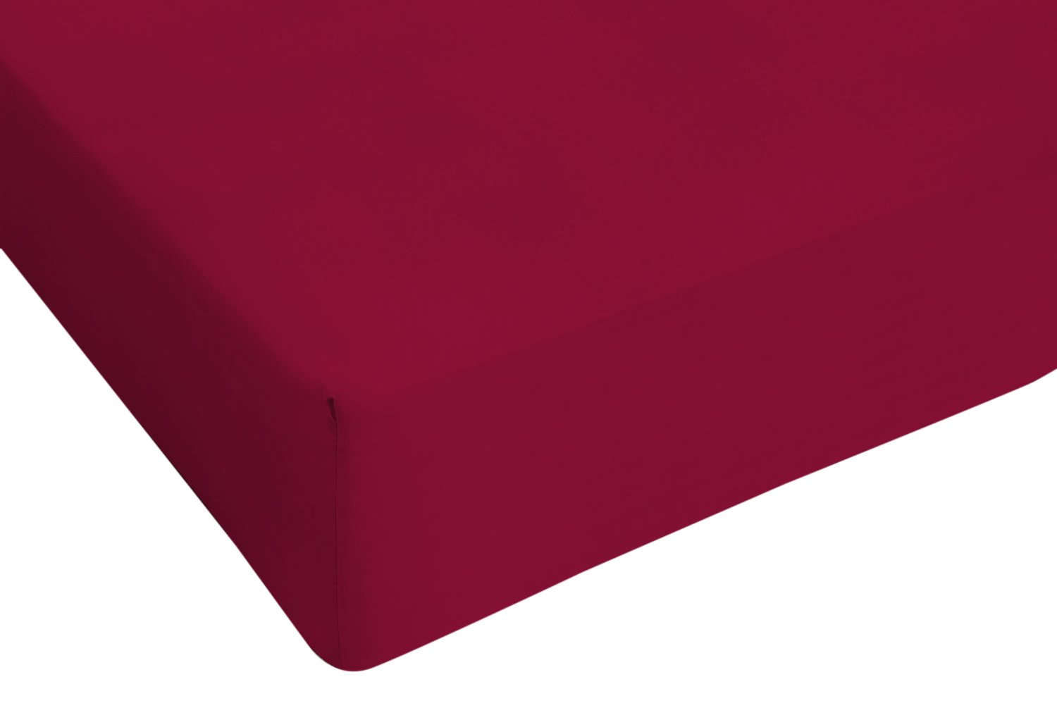 Sogni e Capricci Max Color Fitted Sheet with 25cm Corner, Bordeaux, double