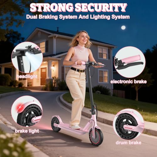 Image of Aovowheel Electric Scooter for Adults, Folding E Scooter Commuting Scooters